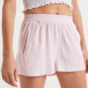 PAC SUN L.A. HEARTS light pink linen shorts